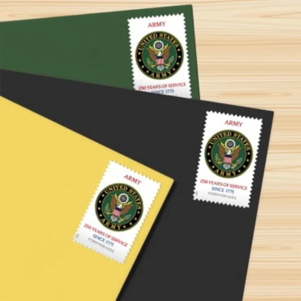 100 U.S. Army  250th USPS Stamps‎ Military Postage Stamp Army Marines